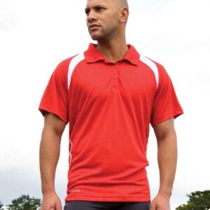 Spiro Team Spirit Polo Shirt | Red/White