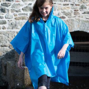 Splashmacs Kids Rain Poncho | Sapphire Blue