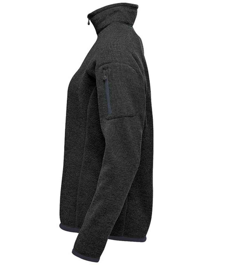Stormtech Ladies Avalante 1/4 Zip Fleece | Black Heather - Image 3