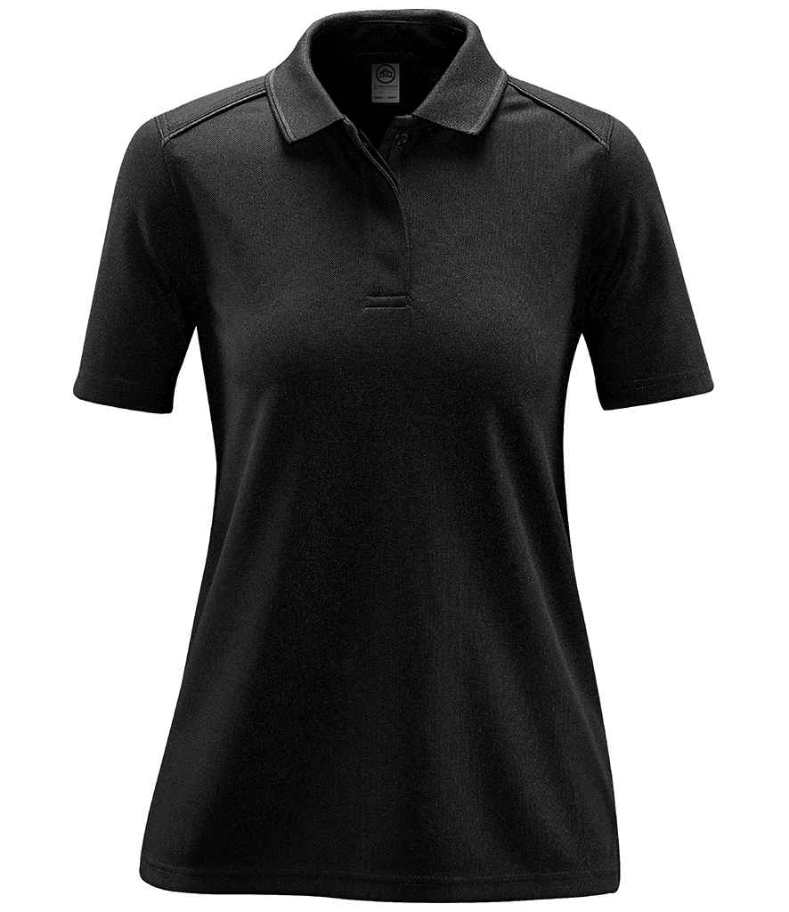 Stormtech Ladies Endurance HD Polo Shirt | Black/Dolphin