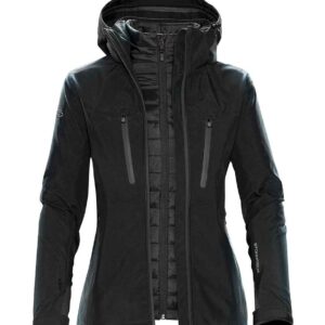 Stormtech Ladies Matrix System 3-in-1 Jacket | Black/Carbon