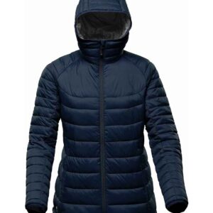 Stormtech Ladies Stavanger Thermal Padded Jacket | Navy/Graphite Grey