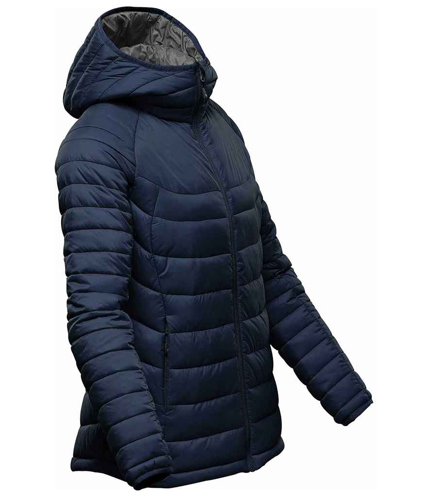 Stormtech Ladies Stavanger Thermal Padded Jacket | Navy/Graphite Grey - Image 3