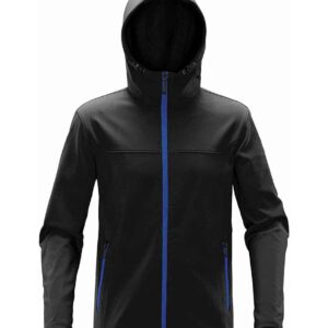 Stormtech Orbiter Hooded Soft Shell Jacket | Black/Azure