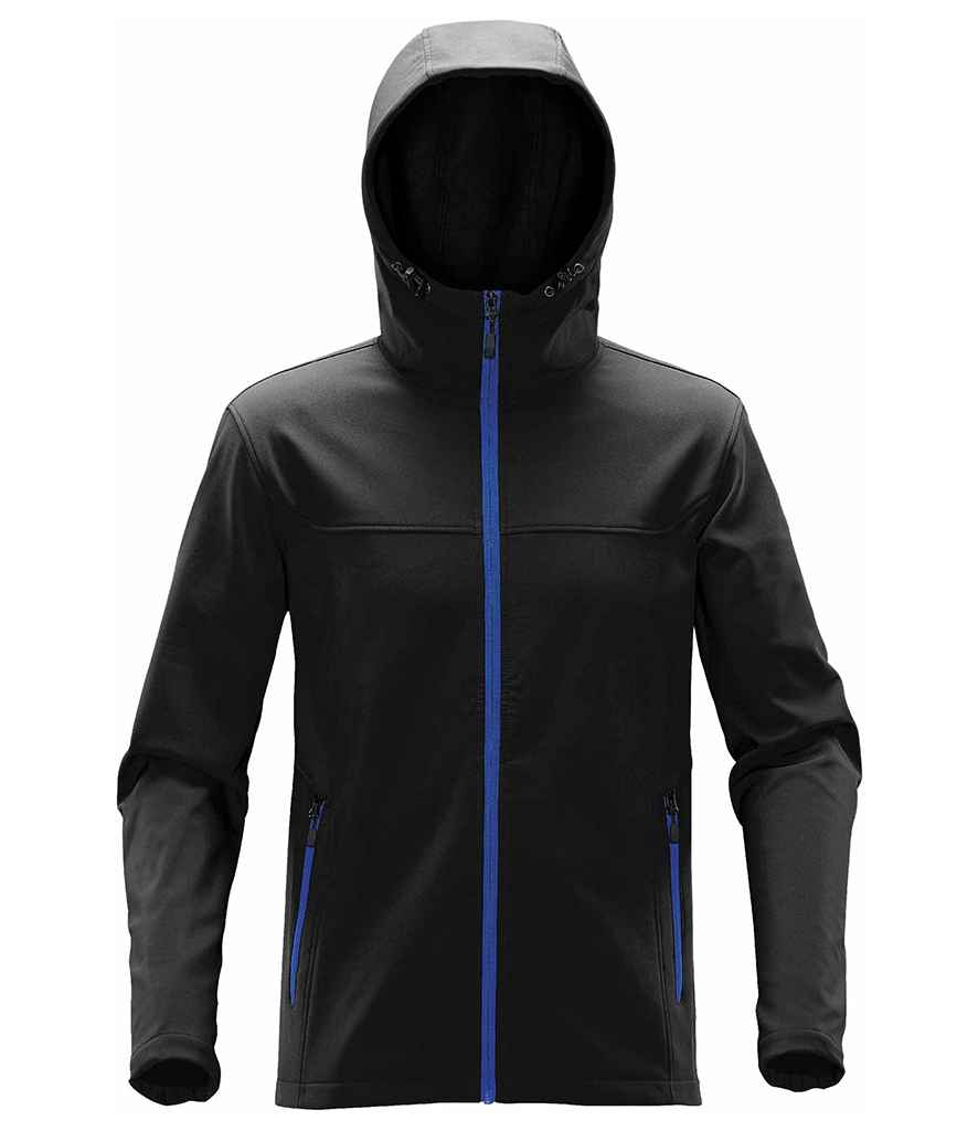 Stormtech Orbiter Hooded Soft Shell Jacket | Black/Azure