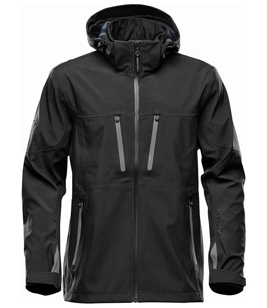 Stormtech Patrol Hooded Soft Shell Jacket | Black/Carbon