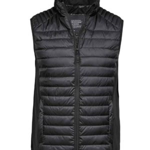 Crossover Padded Gilet Black  Bodywarmer