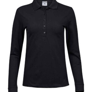 Tee Jays Ladies Luxury Stretch Long Sleeve Polo Shirt