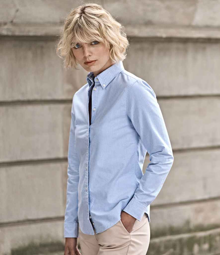 Ladies Oxford Long Sleeve Shirt - Image 10