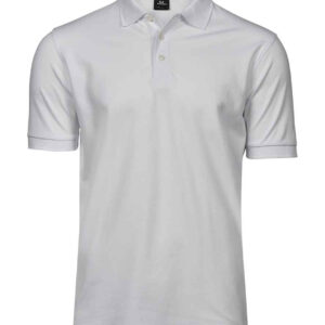Tee Jays Luxury Stretch Piqué Polo Shirt | White