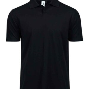 Tee Jays Power Organic Piqué Polo Shirt | Black