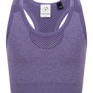 Tombo Kids Seamless Crop Top | Purple Marl