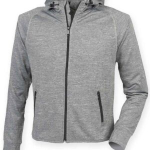 Tombo Ladies Lightweight Running Hoodie | Grey Marl