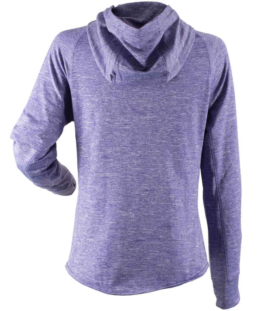 Tombo Ladies Lightweight Running Hoodie | Purple Marl - Image 2