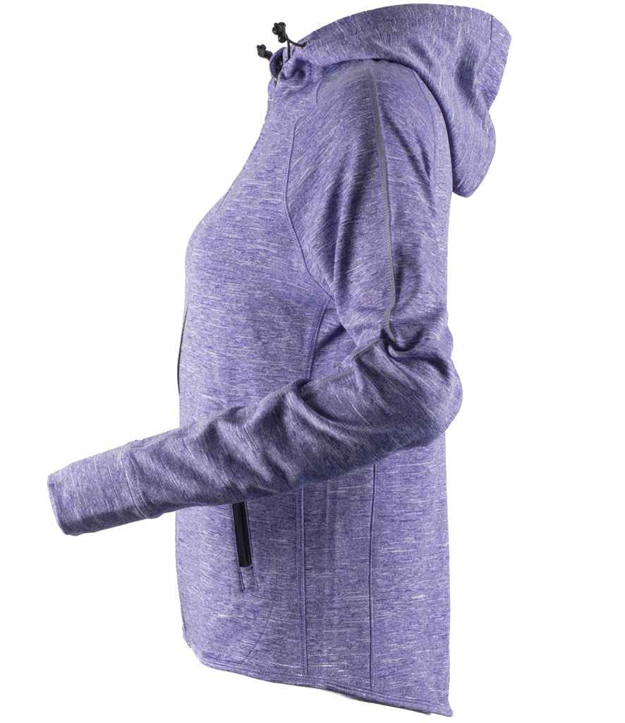 Tombo Ladies Lightweight Running Hoodie | Purple Marl - Image 3
