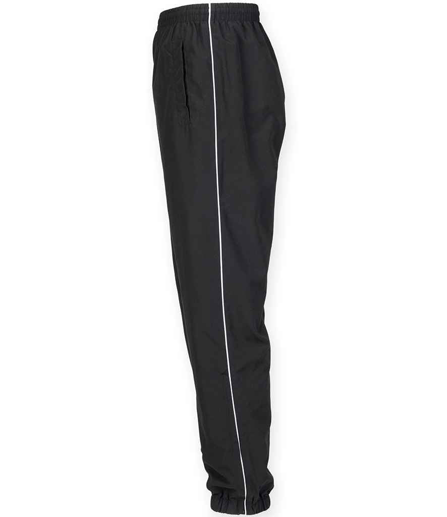 Tombo Piped Track Pants | Black/White - Image 3