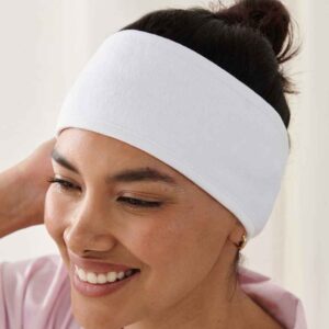 Towel City Beauty Hairband | White