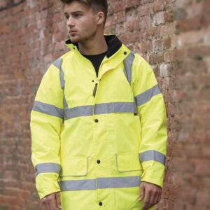 Warrior Hi-Vis Traffic Jacket | Fluorescent Yellow