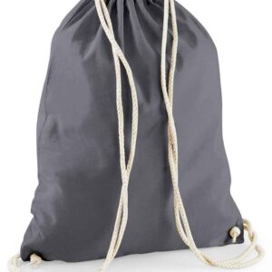 Westford Mill Cotton Gymsac | Graphite Grey