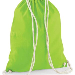 Westford Mill Cotton Gymsac | Lime Green