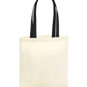 Westford Mill EarthAware® Organic Bag For Life - Contrast Handles | Natural/Black