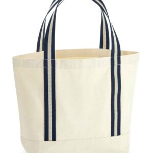 Westford Mill EarthAware® Organic Boat Bag | Natural/Navy