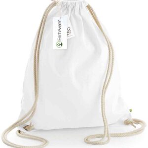 Westford Mill EarthAware® Organic Gymsac | White