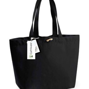 Westford Mill EarthAware® Organic Marina Tote Bag | Black