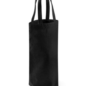 Westford Mill Fairtrade Cotton Bottle Bag | Black