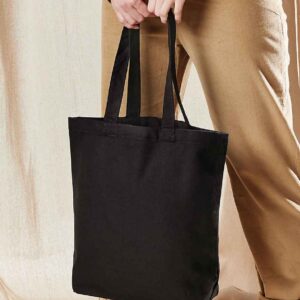 Westford Mill Fairtrade Cotton Camden Shopper | Black