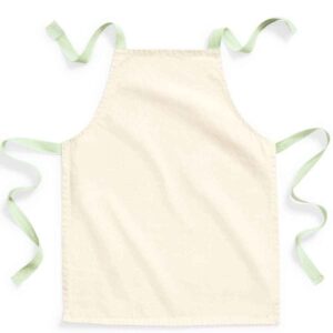 Westford Mill Fairtrade Kids Craft Apron | Natural/Pistachio
