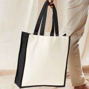 Westford Mill Gallery Canvas Tote | Natural/Black