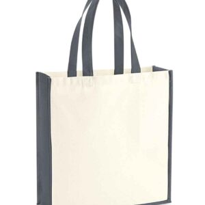 Westford Mill Gallery Canvas Tote | Natural/Graphite Grey