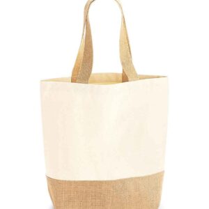 Westford Mill Jute Base Canvas Shopper | Natural