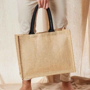 Westford Mill Jute Classic Shopper | Natural/Black