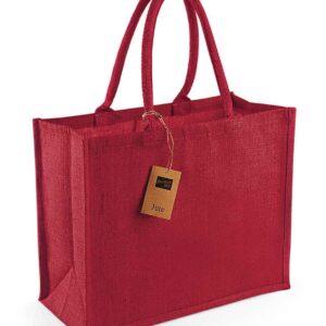 Westford Mill Jute Classic Shopper | Red/Red