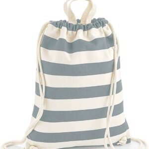 Westford Mill Nautical Gymsac | Natural/Grey