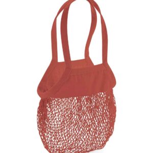 Westford Mill Organic Cotton Mesh Grocery Bag | Orange Rust