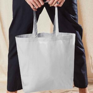 Westford Mill Organic Premium Cotton Maxi Tote Bag | Light Grey