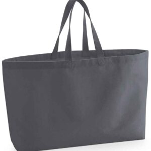 Westford Mill Oversized Canvas Tote Bag | Graphite Grey