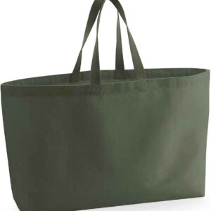 Westford Mill Oversized Canvas Tote Bag | Olive Green