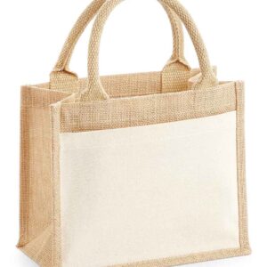 Westford Mill Pocket Jute Gift Bag | Natural
