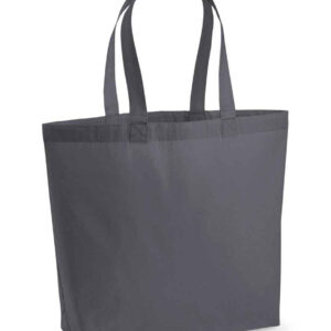Westford Mill Premium Cotton Maxi Tote Bag | Graphite Grey