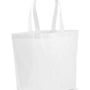 Westford Mill Premium Cotton Maxi Tote Bag | White