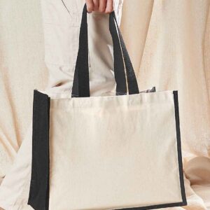 Westford Mill Printers Jute Classic Shopper | Black