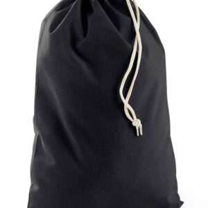 Westford Mill Recycled Cotton Stuff Bag | Black