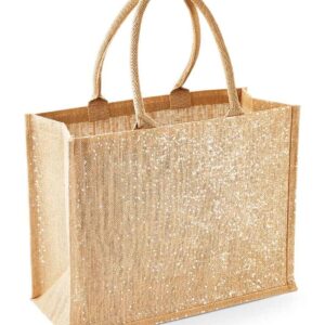 Westford Mill Shimmer Jute Shopper | Natural Gold