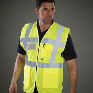 Yoko Executive Waistcoat | Yellow
