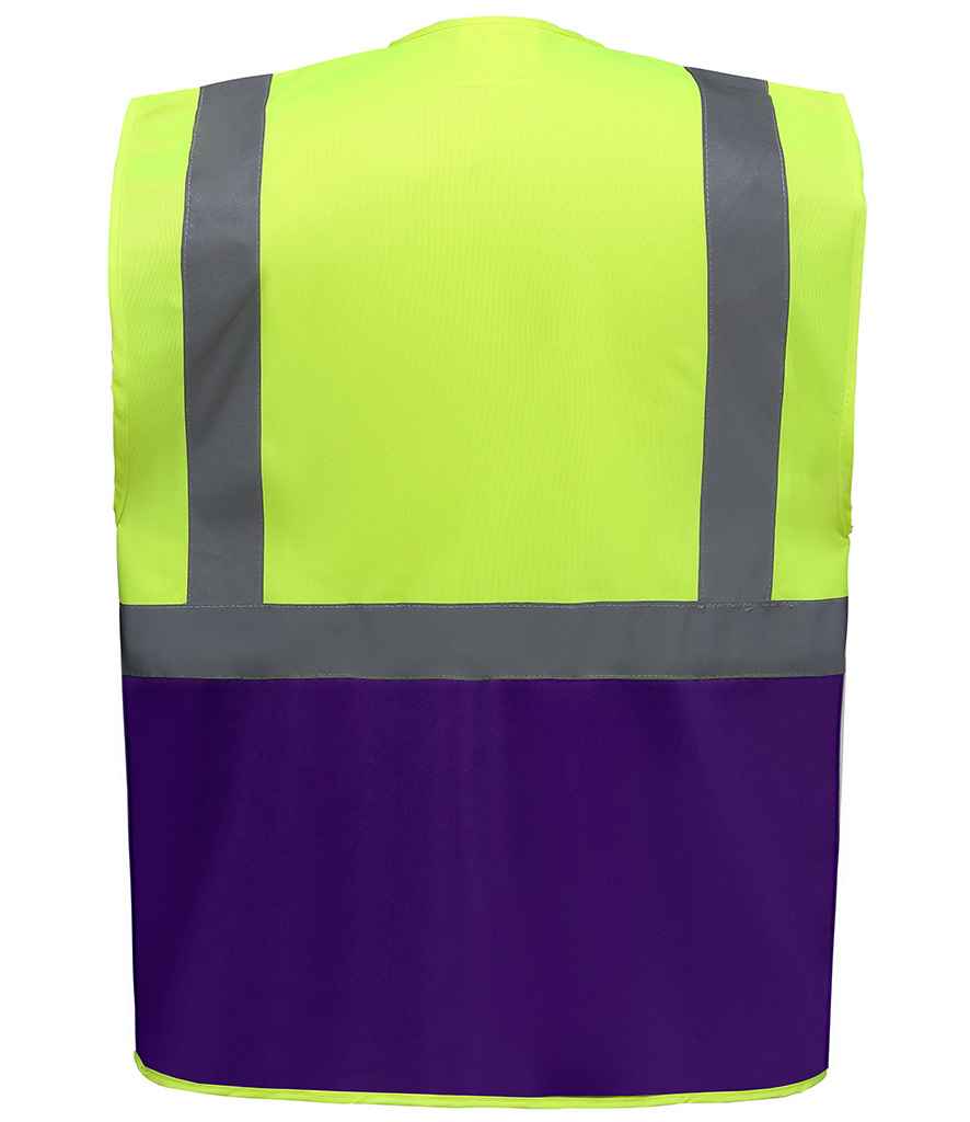 Yoko Executive Waistcoat | Yellow/Purple - Image 2