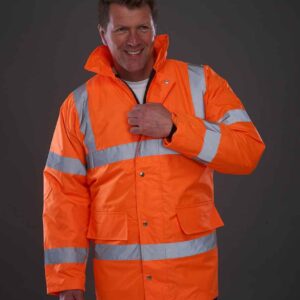 Yoko Hi-Vis Classic Motorway Jacket | Orange